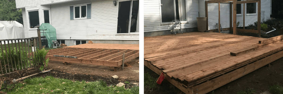 deck project in progress