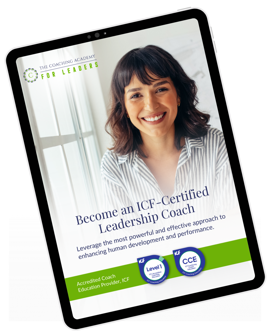 The Coaching Academy for Leaders "How to become a coach" Brochure 2026