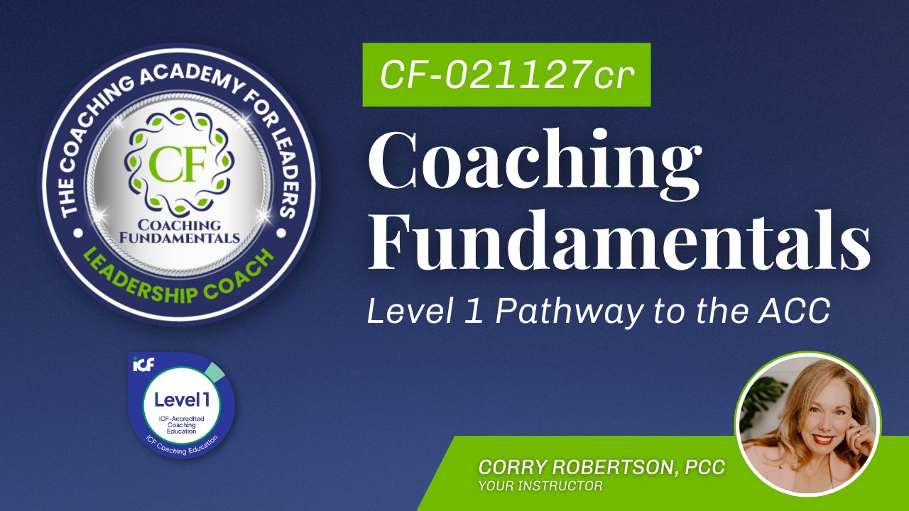 Coaching Fundamentals Cohort: CF-021127cr GHL